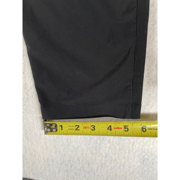 Athleta Women Black Athleisure Pants Size 4 Elastic Waist Side Stripe Casual - Picture 9 of 10